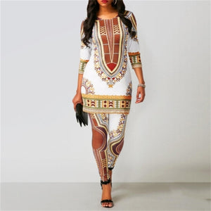 Open image in slideshow, The Life Ankara Dashiki Print Top and Pants for Women/Ladies | CATICA Couture - CATICA Couture

