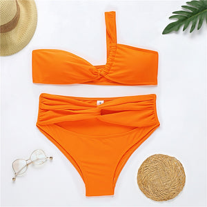Bandage High Waist Bikini - CATICA Couture