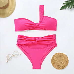 Bandage High Waist Bikini - CATICA Couture
