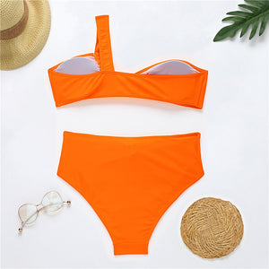 Bandage High Waist Bikini - CATICA Couture