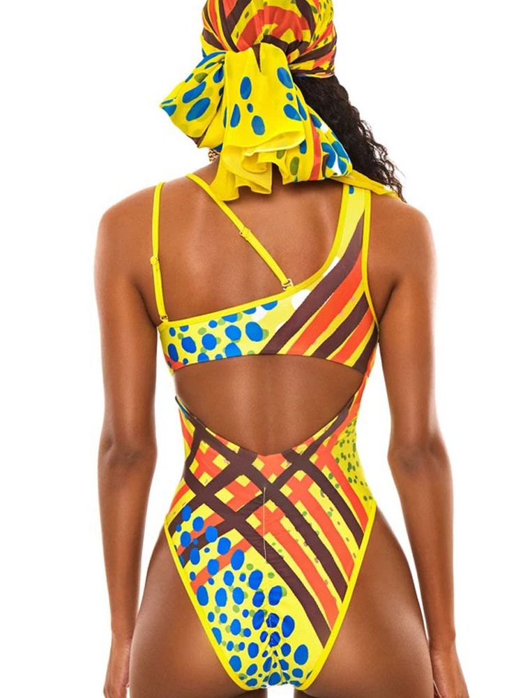 Women High Thong Monokini Bathing Suit - CATICA Couture