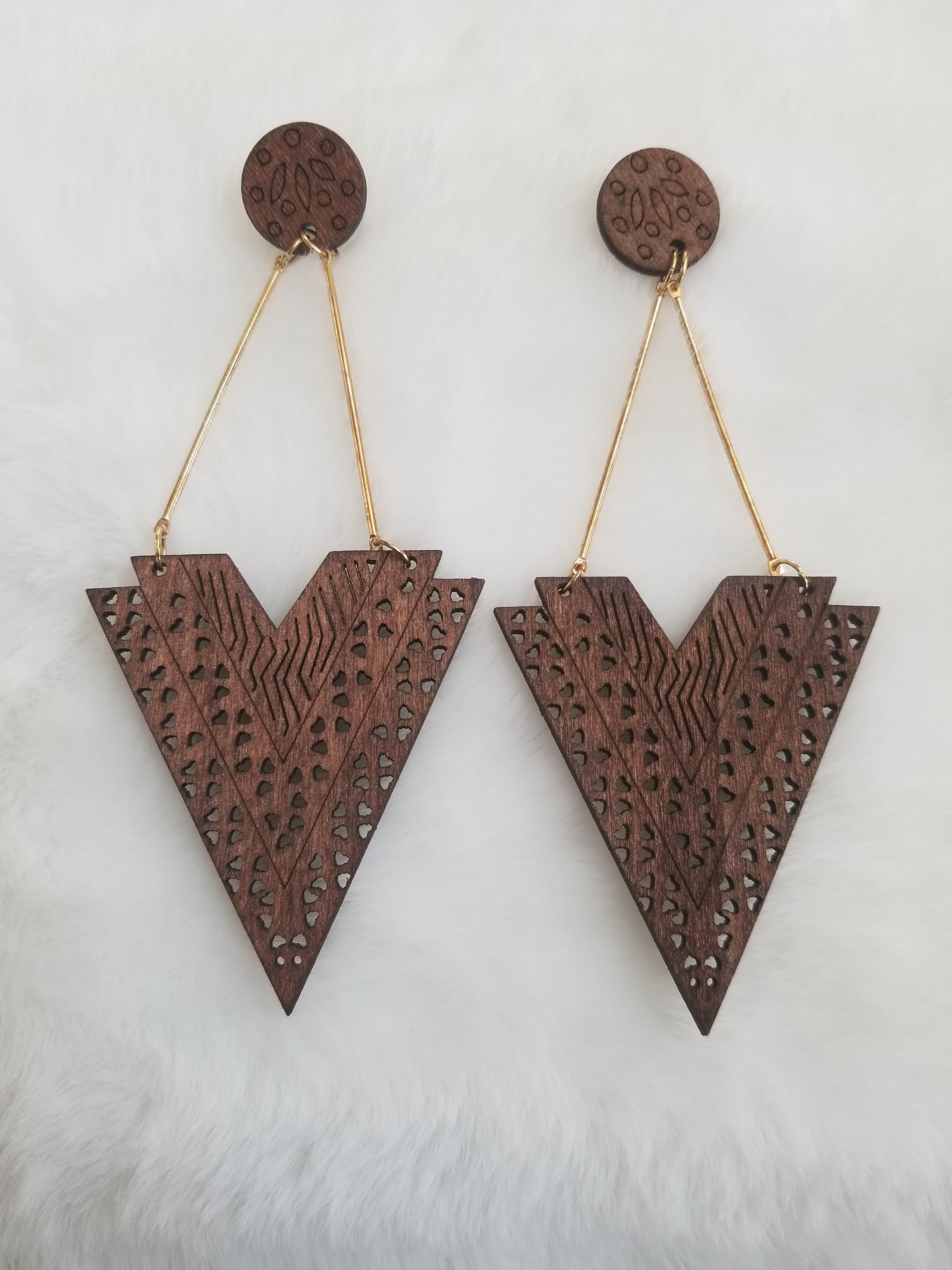 Details Wooden Earring | CATICA Couture - CATICA Couture
