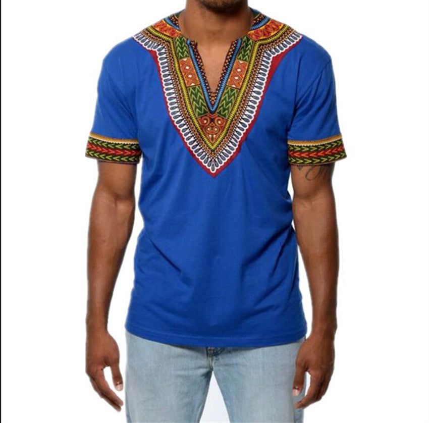 The Dominant Blue Tribal T-Shirt | CATICA Couture - CATICA Couture