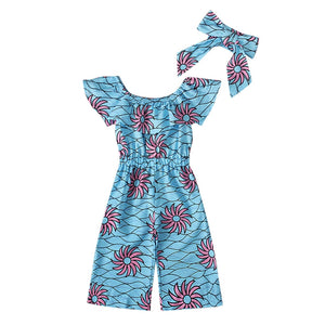 Open image in slideshow, Dashiki African Style Print Romper For Toddler Baby Girls | CATICA Couture - CATICA Couture
