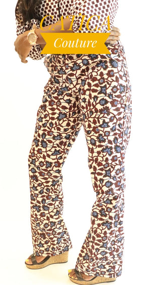 Open image in slideshow, Rosey Trouser and Blouse | CATICA Couture - CATICA Couture

