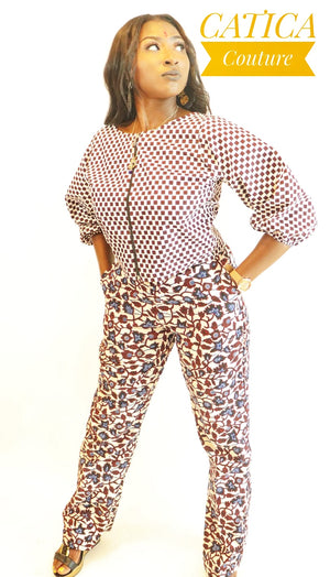 Rosey Trouser and Blouse | CATICA Couture - CATICA Couture