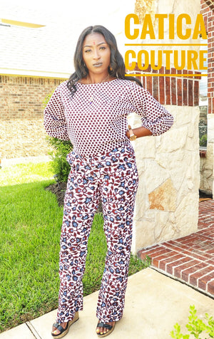Rosey Trouser and Blouse | CATICA Couture - CATICA Couture