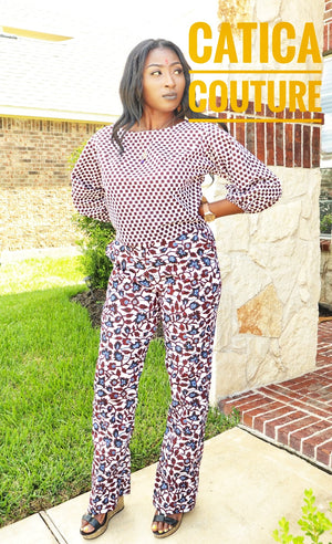 Rosey Trouser and Blouse | CATICA Couture - CATICA Couture