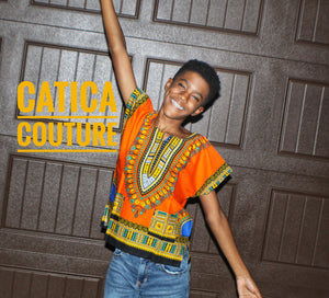 Open image in slideshow, The Future Kids Dashiki Shirt | CATICA Couture - CATICA Couture
