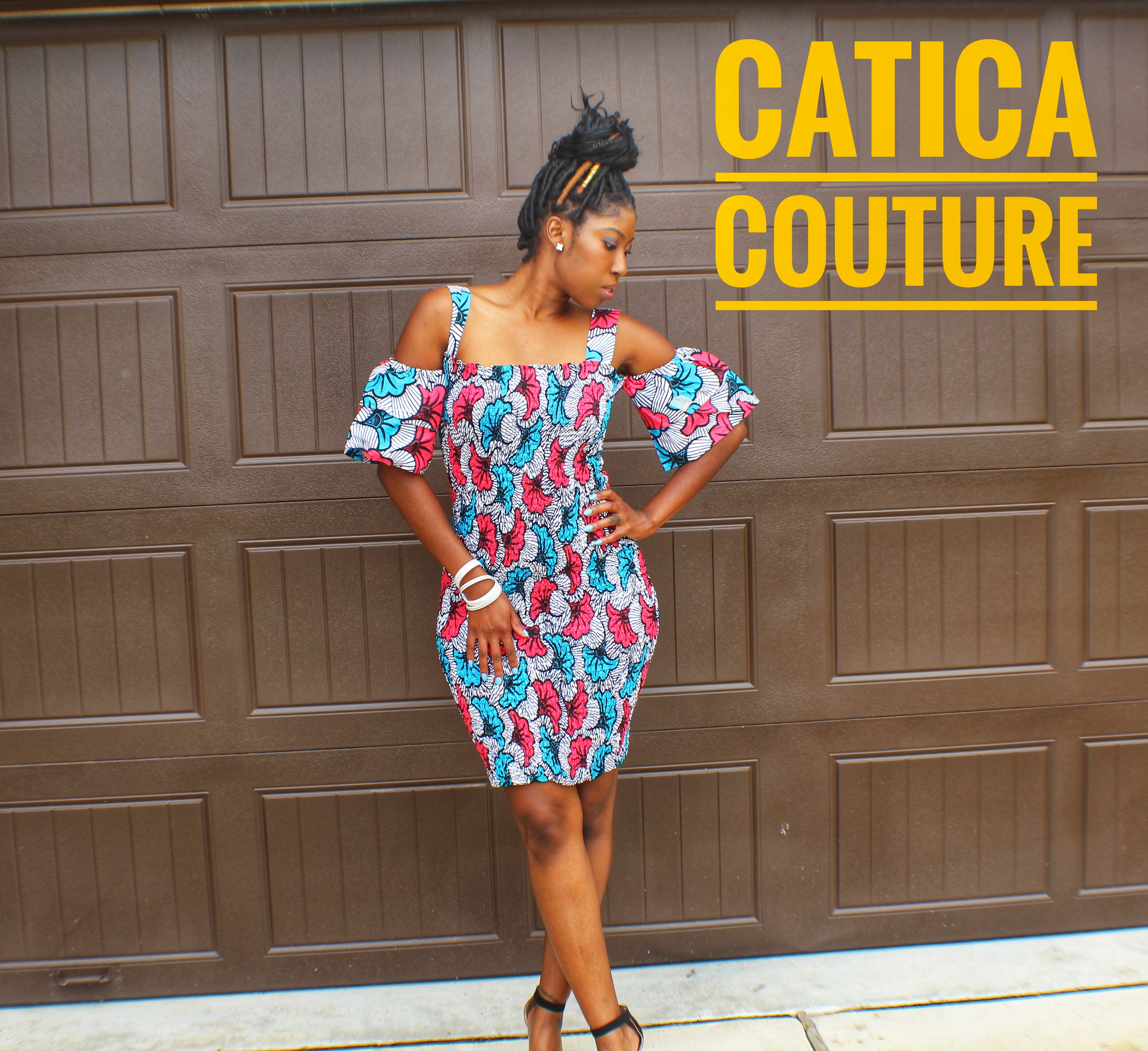 elastic bodycon ankara dress Ndidi Stretchy Bodycon Dress (Stretchy African / Ankara Print)