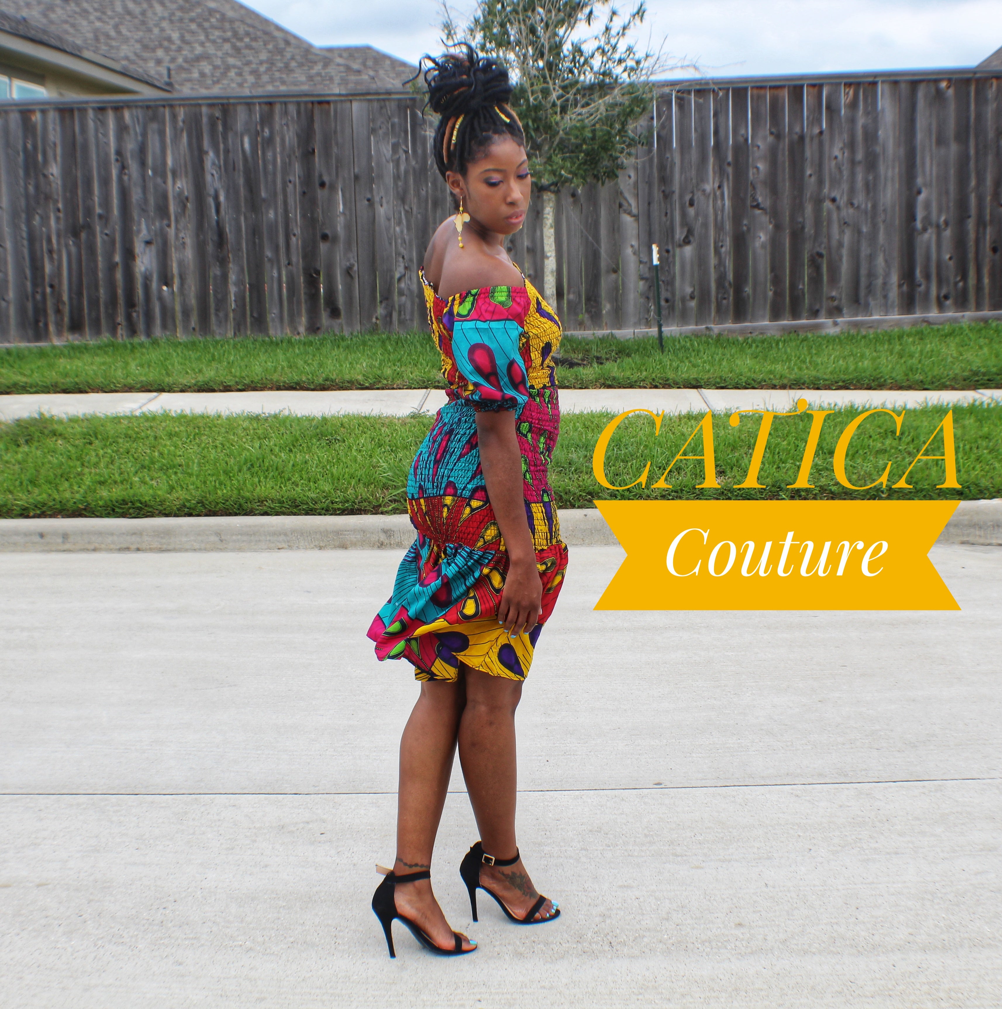 The Peacock Elastic Dress | CATICA Couture - CATICA Couture