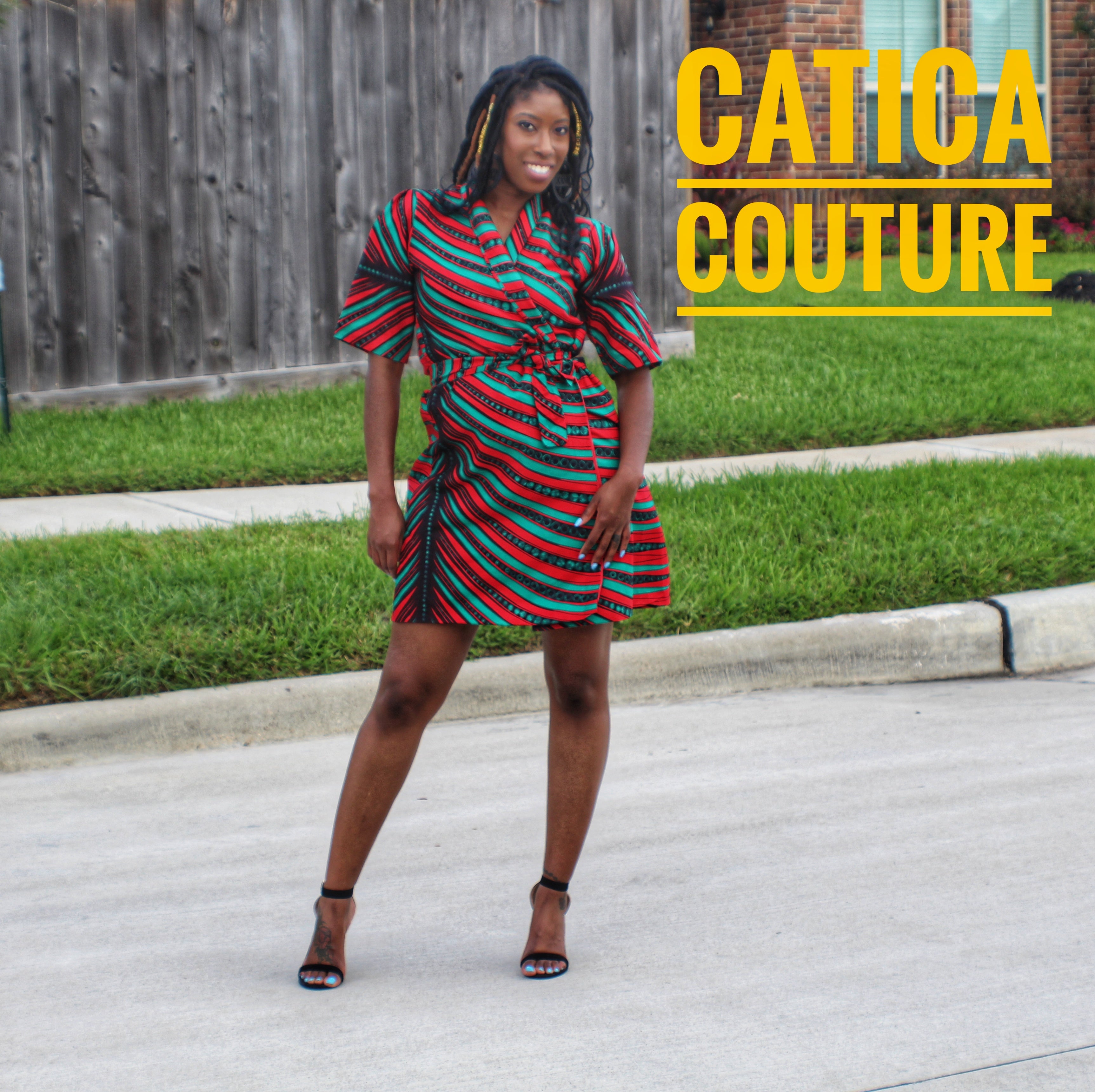 The Holiday Sexy Ladies Wrap Dress CATICA Couture