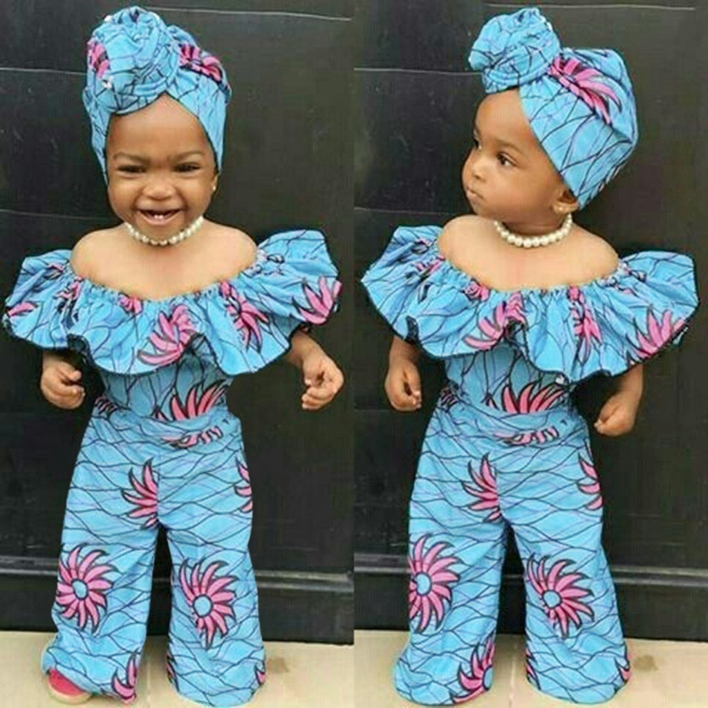 Dashiki African Style Print Romper For Toddler Baby Girls | CATICA Couture - CATICA Couture