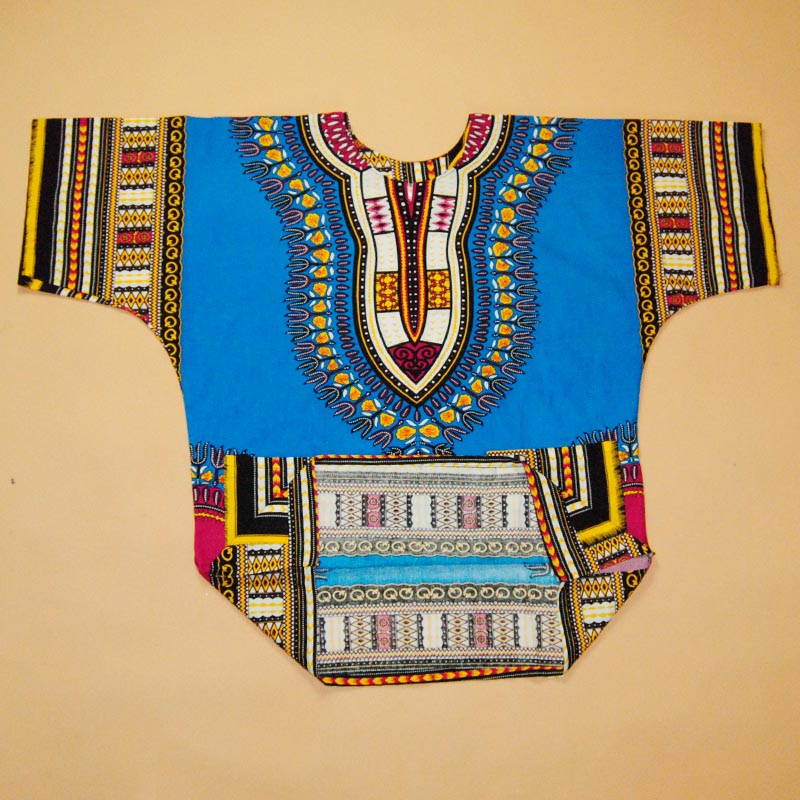 Traditional African Dashiki White & Red - CATICA Couture