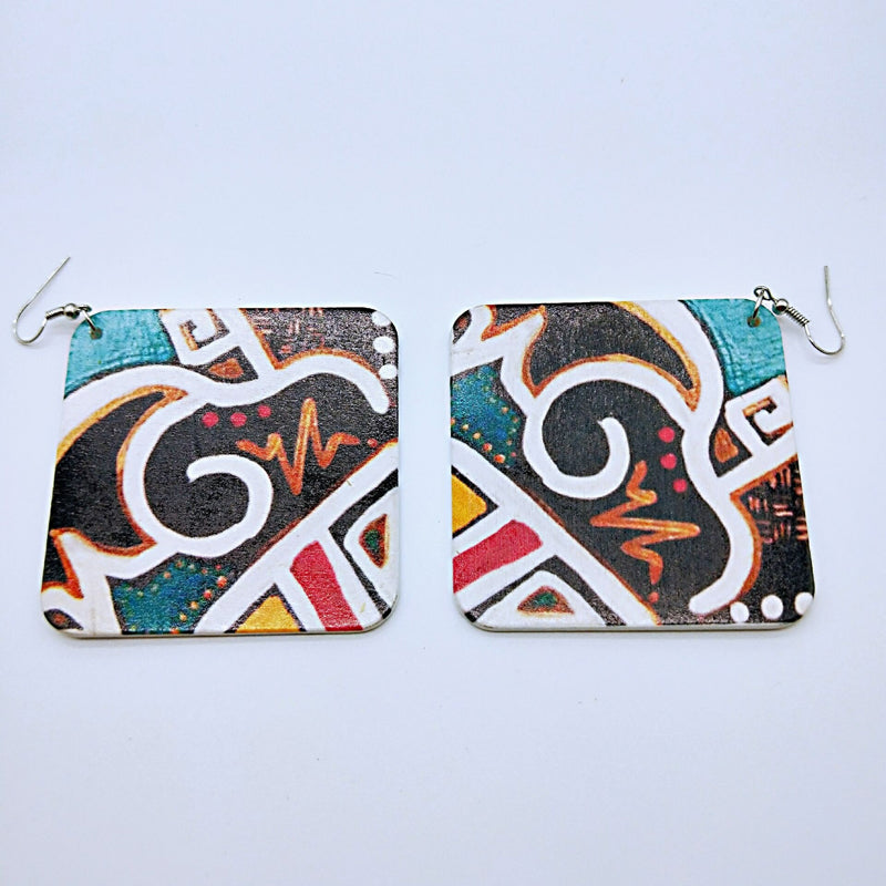 Tribal Wooden Earrings |  CATICA Couture - CATICA Couture
