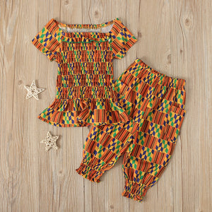 Little Dashiki African Print Girl Pants Set | CATICA Couture - CATICA Couture