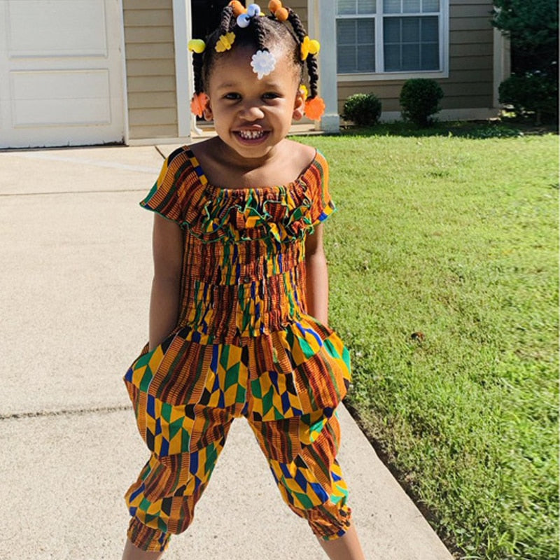 Little Dashiki African Print Girl Pants Set | CATICA Couture - CATICA Couture