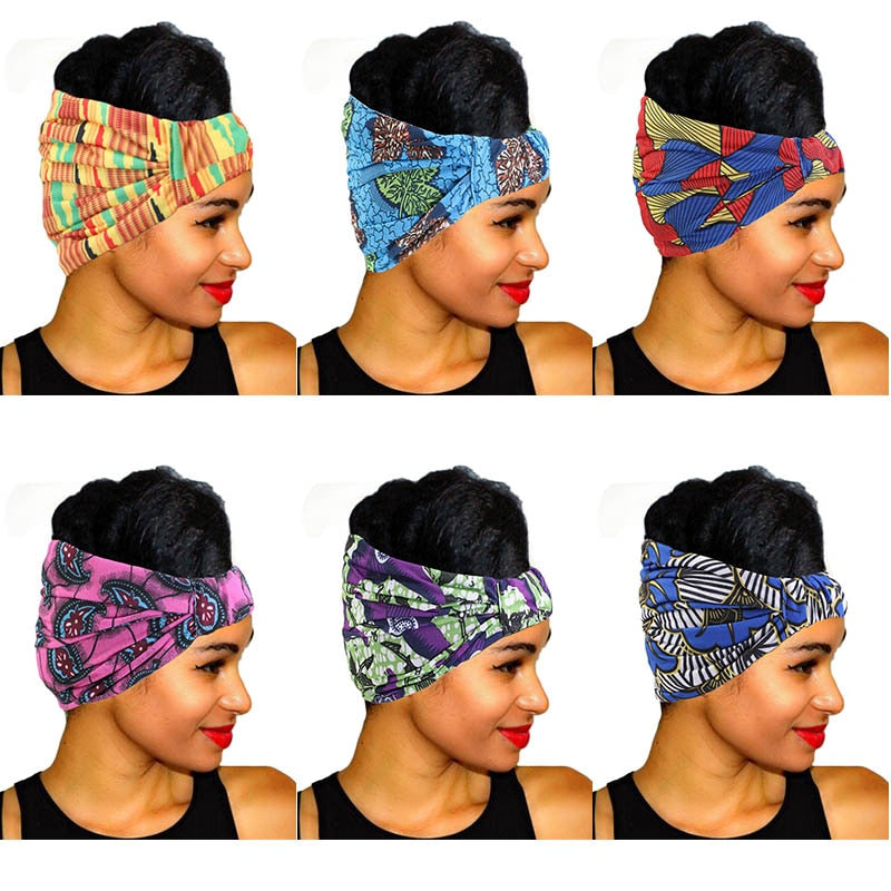 African Print Cotton Headband / Elastic Headwear | CATICA Couture - CATICA Couture