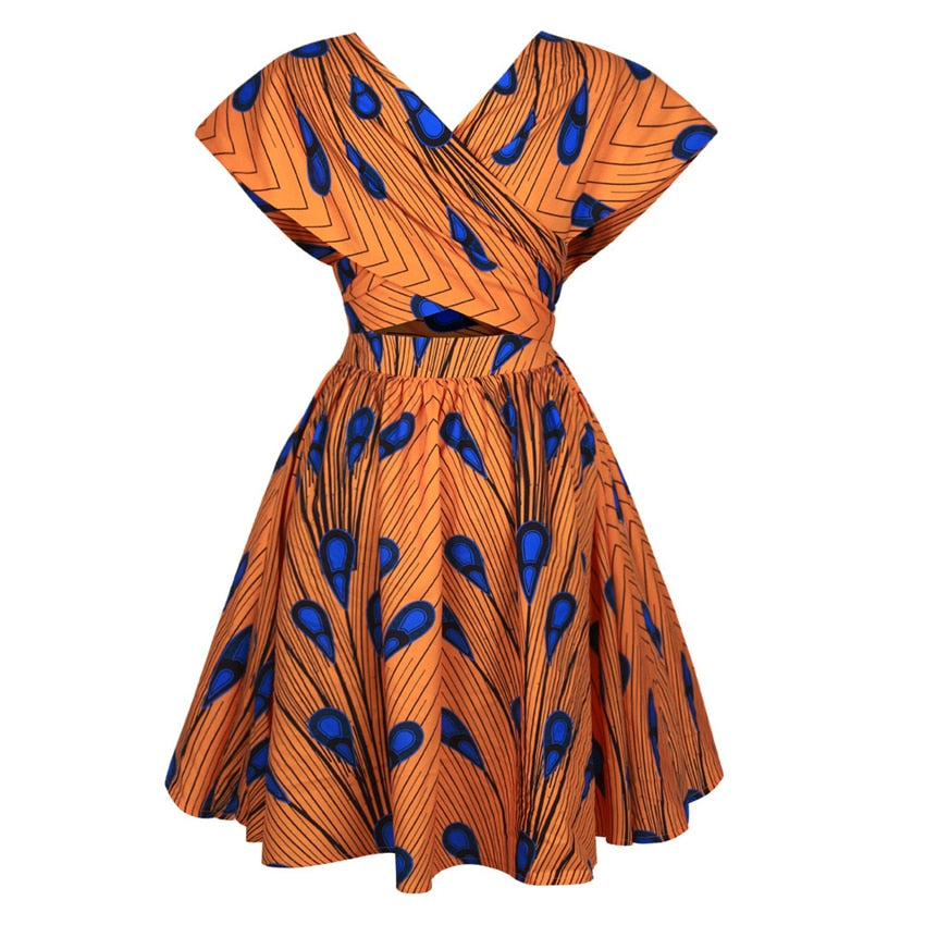 Queen Diva African Dress Ankara Print | CATICA Couture - CATICA Couture