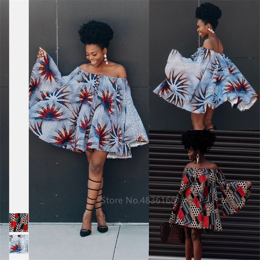 Freedom Off The Shoulder Dashiki Print Blouse | CATICA Couture - CATICA Couture