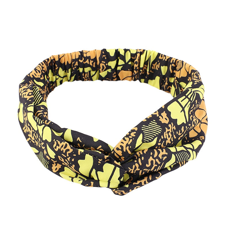 African Pattern Print Headband Twist Style | CATICA Couture - CATICA Couture