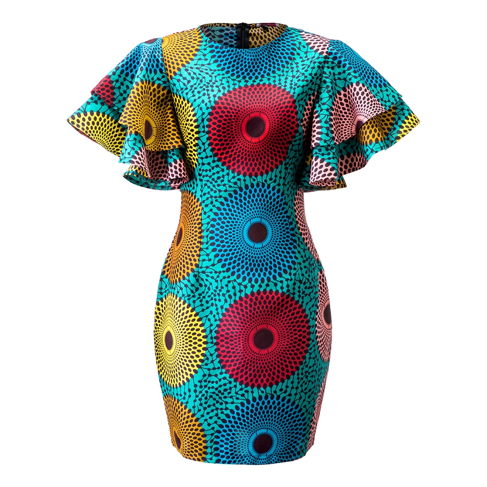 Thrills Ankara Print Slim Fitting Dress | CATICA Couture Thrills Ankara Print Slim Fitting Dress | CATICA Couture