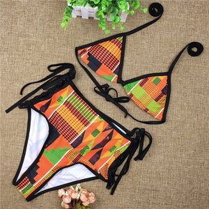 High Waist African Sexy Swimwear/Swimsuits | CATICA Couture - CATICA Couture