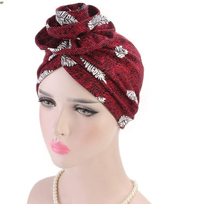 Elegant 3D Flower Turban | CATICA Couture - CATICA Couture