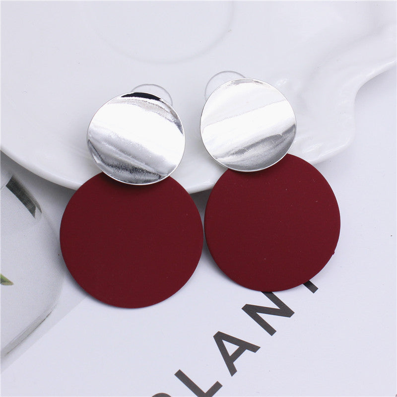 The Simplicity Round Metal Stud Earrings | CATICA Couture - CATICA Couture